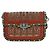 Sac bandoulière Valentino Garavani Rockstud Rolling en cuir marron Rouge - vue 3