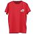 T-shirt in cotone rosso con patch doppio logo Moncler