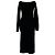 Off White Off-White figurbetoniertes Maxi-Kleid mit Logo-Print aus schwarzer Viskose
