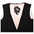 Abito midi con scollo a V Giorgio Armani in lana nera Nero - vista 4