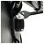 Off White Mini Clip Binder Strip Off-White en piel Saffiano negra Negro - vista 4