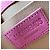 Borsa con manico Jacquemus Le Chiquito Long in pelle rosa Stampa python - vista 9