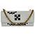 Off White Bolso Off-White Jitney 0.5 con cadena en cuero blanco