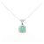 Autre Marque Pt900 K18WG Emerald Necklace Green