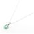Autre Marque Pt900 K18WG Emerald Necklace Green - view 2