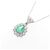 Autre Marque Pt900 K18WG Emerald Necklace Green - view 3