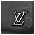 Louis Vuitton LV Aerogram Alpha Wearable Wallet Borsa a tracolla in pelle di vitello Nero - vista 4