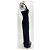 Coperni Robe noire asymétrique Black - view 3