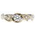 Autre Marque Ehering aus Platin und Gelbgold mit Diamant Golden