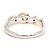 Autre Marque Ehering aus Platin und Gelbgold mit Diamant Golden - Ansicht 4
