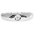 Autre Marque Anillo alianza de oro blanco 18K Dorado