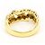 Autre Marque Anillo de Banda Elegante Multimetal Dorado - vista 3
