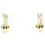 Autre Marque Clip-Ohrringe aus PT900 Platin und 18K Gelbgold Golden