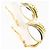 Autre Marque Clip-Ohrringe aus PT900 Platin und 18K Gelbgold Golden - Ansicht 2