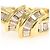 Autre Marque Ehering aus 18K Gelbgold mit Diamant Golden - Ansicht 2
