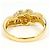 Autre Marque Ehering aus 18K Gelbgold mit Diamant Golden - Ansicht 4