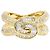 Autre Marque Ehering aus 18K Gelbgold mit Diamanten Golden