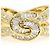 Autre Marque Ehering aus 18K Gelbgold mit Diamanten Golden - Ansicht 2