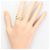 Autre Marque Ehering aus 18K Gelbgold mit Diamanten Golden - Ansicht 7