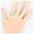 Autre Marque Anillo alianza en oro amarillo 18K con turquesa y diamante Dorado - vista 7