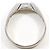 Autre Marque Platinum Band Ring with Diamond - view 3