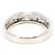 Autre Marque Platinum Band Ring with Diamond - view 4