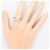 Autre Marque Platinum Band Ring with Diamond - view 7