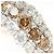 Autre Marque Bandring aus 18K Weißgold mit braunem Diamanten Golden - Ansicht 2