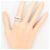 Autre Marque Bandring aus 18K Weißgold mit braunem Diamanten Golden - Ansicht 7