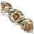 Autre Marque Anillo alianza de oro blanco 18K con diamante marrón Castaño Dorado - vista 2