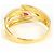 Autre Marque 18K Yellow Gold Band Ring with Ruby and Diamond Golden - view 4
