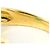 Autre Marque Anello a fascia in oro giallo 18K con calcedonio D'oro - vista 5