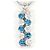 Autre Marque Collar de platino PT900 con diamante azul