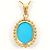 Autre Marque Collar de oro amarillo 18K con turquesa Dorado - vista 3