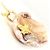 Autre Marque Collana in oro giallo 18K con design a carta in agata D'oro - vista 2
