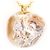 Autre Marque Collana in oro giallo 18K con design a carta in agata D'oro - vista 3