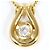 Autre Marque Halskette aus 18K Gelbgold mit Diamant Golden