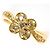Autre Marque Anello a fascia in oro giallo 18K con diamante brown Marrone D'oro