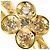 Autre Marque Anello a fascia in oro giallo 18K con diamante brown Marrone D'oro - vista 2