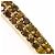 Autre Marque Anello a fascia in oro giallo 18K con diamanti brown Marrone D'oro - vista 2