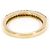 Autre Marque Anello a fascia in oro giallo 18K con diamanti brown Marrone D'oro - vista 4
