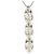 Autre Marque Colar de Ouro Branco 18K e Diamantes Dourado