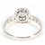 Autre Marque Anillo Alianza de Platino con Diamante - vista 4