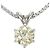 Autre Marque Platinhalskette mit gelbem Diamanten