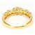Autre Marque Anillo alianza en oro amarillo 18K con diamante Dorado - vista 4