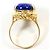 Autre Marque Anello a fascia in oro giallo 18K con lapislazzuli D'oro - vista 3