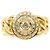 Autre Marque 18K Yellow Gold Band Ring with 1.25ct Diamond Golden