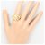 Autre Marque 18K Yellow Gold Band Ring with 1.25ct Diamond Golden - view 8