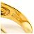 Autre Marque Anel banda em ouro amarelo 18K com quartzo rosa Dourado - vista 5
