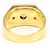 Autre Marque Anello a fascia in oro giallo 18K con diamante D'oro - vista 4